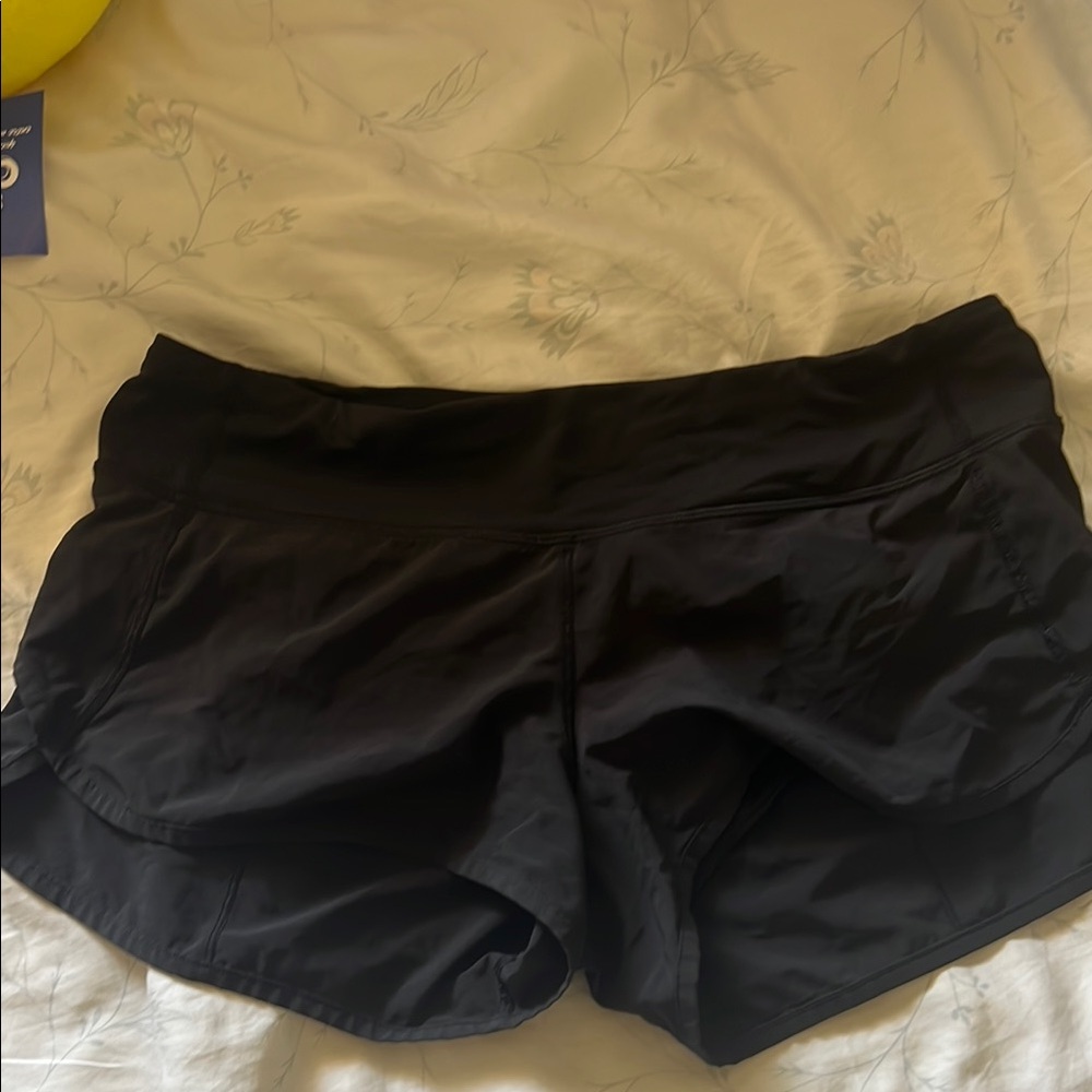 Lululemon black speed shorts